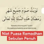 Niat Puasa Ramadhan Sebulan Penuh