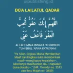 Doa Malam Lailatul Qadar Lengkap dalam Arab, Latin, dan Terjemahan