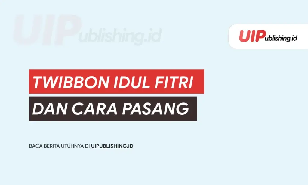 Twibbon Idul Fitri dan cara pasang