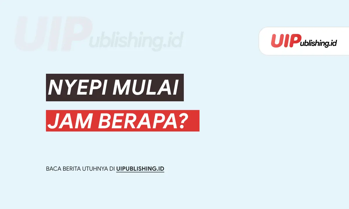 Nyepi Mulai Jam Berapa